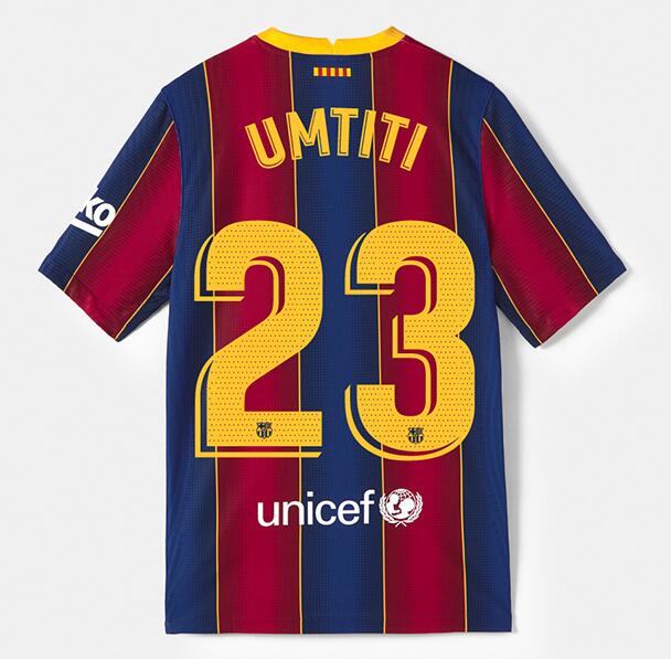 Barcelona Home Kit Soccer Jersey UMTITI #23 2020/21